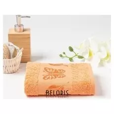 Полотенце махровое (В коробке) Fiesta Cotton бабочка 50х90 см, коралл, хл100%, 420г/м2