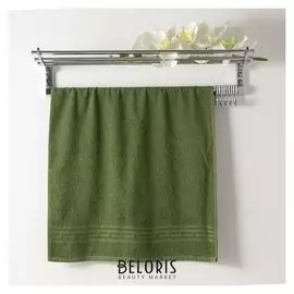 Полотенце Ocean 70х130 см, темно-зеленый, хлопок 100%, 360 г/м2