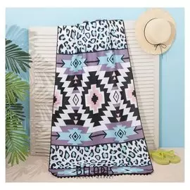 Полотенце пляжное этель "Античность", 75*140 см, микрофибра, 100% п/э