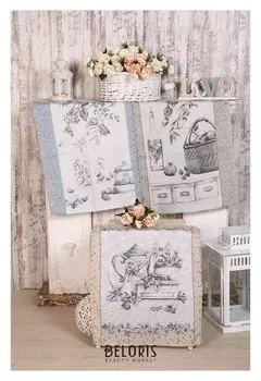 Полотенце рогожка дофине 45х60 см (Пакет), хлопок 100%, 170г/м2