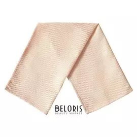 Полотенце вафельное гладкокрашеное 35х60см, персиковый, хлопок 100%, 155г/м2