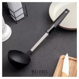 Половник «Хром», 31×8,5 см, цвет чёрный