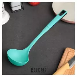 Половник «Озеро», 33,5 см, цвет бирюзовый