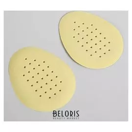 Полустельки для обуви, дышащие, 9 × 7 см, пара, цвет бежевый