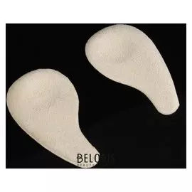 Полустельки для обуви, на клеевой основе, силиконовые, пара, цвет бежевый