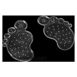 Полустельки для обуви, под пальцы ног, на клеевой основе, силиконовые, пара, цвет прозрачный