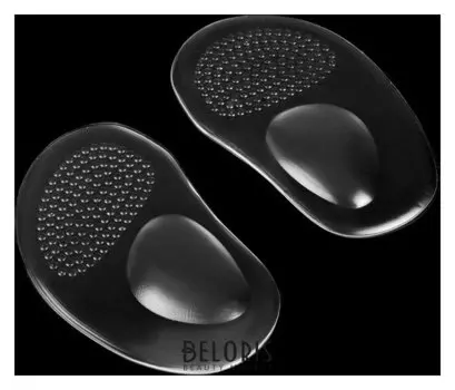 Полустельки для обуви, с протектором, на клеевой основе, силиконовые, пара, цвет прозрачный