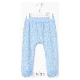 Ползунки, цвет голубой/якоря, рост 62 см