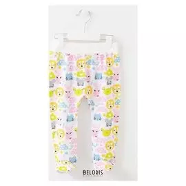 Ползунки детские, цвет белый/зверюшки, рост 74 см