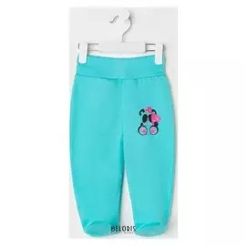 Ползунки детские, цвет бирюзовый, рост 80 см