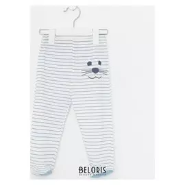 Ползунки детские, цвет голубой/полоска, рост 68 см