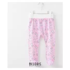 Ползунки детские, цвет розовый/единорожки, рост 62 см