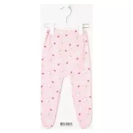 Ползунки детские, цвет розовый, рост 62 см