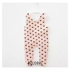 Ползунки детские, цвет розовый, рост 68 см