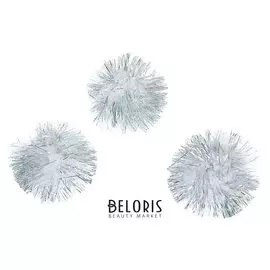 Помпоны белые 3,5см, набор 150 штук