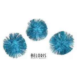 Помпоны голубые 3,5см, набор 150 штук