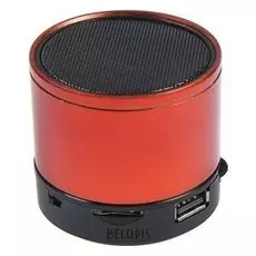Портативная колонка Luazon Hi-tech08, 3 Вт, 300 мач, красная