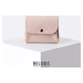 Портмоне-монетница прs41-135 Textura, 10*4*8см, 2отд на клапане, питон пудра