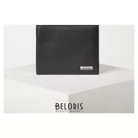 Портмоне мужское, 2 отдела, цвет чёрный