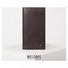 Портмоне мужское, 2 отдела, цвет коричневый