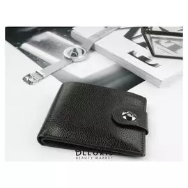 Портмоне мужское, 2 отдела, для карт, цвет кофе