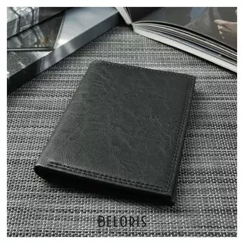 Портмоне мужское 2 в 1 (Авто), 4 отдела, для карт, для монет, цвет чёрный