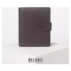 Портмоне мужское 2 в 1, для автодокументов, отдел для купюр, для кредиток, для монет, цвет светло-коричневый