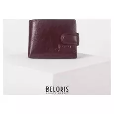 Портмоне мужское, 3 отдела, для купюр, для монет, цвет коричневый