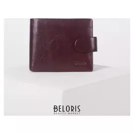 Портмоне мужское, 3 отдела, для купюр, для монет, цвет коричневый