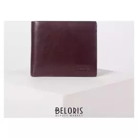 Портмоне мужское, 3 отдела, для купюр, для монет, цвет коричневый