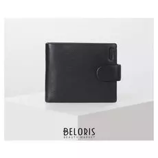 Портмоне мужское на кнопке, цвет чёрный