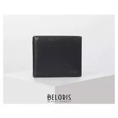 Портмоне мужское на кнопке, цвет чёрный