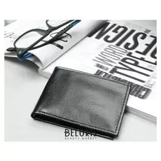 Портмоне мужское, отдел, для карт, цвет чёрный