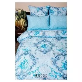 Постельное бельё 1, 5 сп ночь нежна «Лунный свет», цвет синий, 145х215, 150х214см, 70х70см — 2 шт