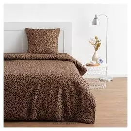 Постельное бельё 1,5 сп экономь и Я «Леопард», 147х210, 150х215, 70х70- 1 шт