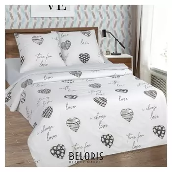 Постельное бельё 1,5 сп артпостель «Про любовь», 143х215, 150х214, 70х70см - 2шт