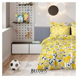 Постельное бельё 1,5 сп «Ночь нежна» симба 145х215см, 150х215см, 70х70 см