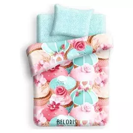 Постельное бельё 1,5 спсп FOR YOU «Капкейк»