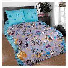 Постельное бельё 1,5сп артпостелька «Тинейджер», 145х215, 150х214, 70х70см 2шт, поплин