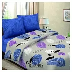 Постельное бельё 1,5сп традиция «Тропикана», 147х217 см, 150х220 см, 70х70 см 2шт, бязь