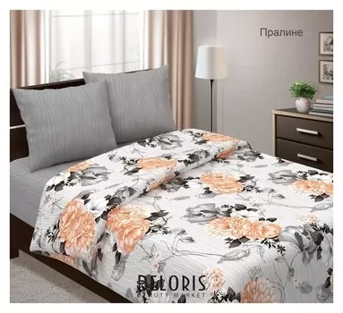 Постельное бельё 2сп традиция «Пралине», 175х217 см, 180х220 см, 70х70 см 2шт