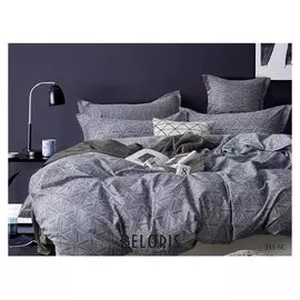 Постельное бельё «Атра» 1,5сп сатин De Luxe, размер 150х215, 150х215, 70х70 - 2 шт