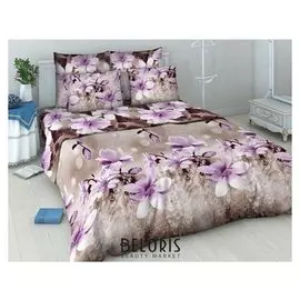 Постельное бельё евро «Василиса» магнолия 200х215 см, 200х220 см, 70х70 см - 2 шт.