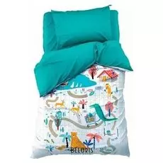 Постельное бельё "Этель" 1,5 сп заповедник 143х215 см, 150х214 см, 50х70 см -1 шт, 100% хл, бязь