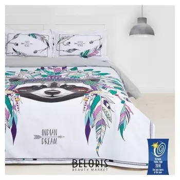 Постельное бельё "Этель" евро Indian Style 200х217 см, 220х240 см, 50х70+3 см - 2 шт