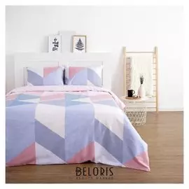 Постельное бельё Lovelife евро «Мозаика» 200х217см, 225х240см, 50х70см-2 шт