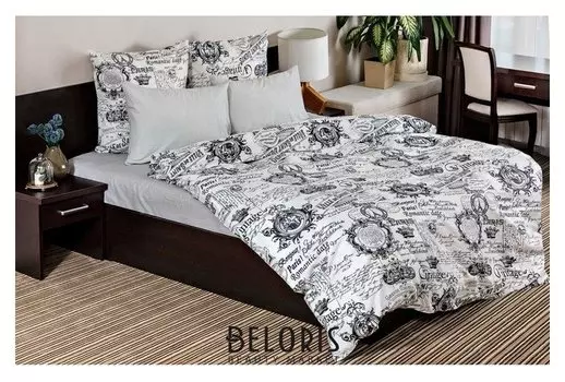 Постельное бельё ночь нежна 2сп «Свидание», 175х215см, 180х220см, 70х70см 2шт, бязь