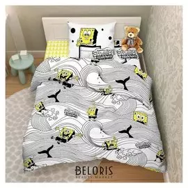 Постельное бельё «Василёк» тинейджер 145х215, 150х214, 70х70 - 1 шт