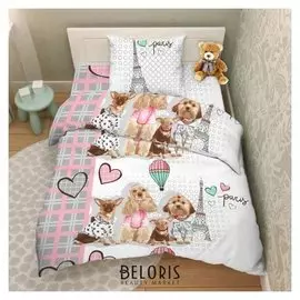 Постельное бельё василёк тинейджер 145х215, 150х214, 70х70- 1 шт