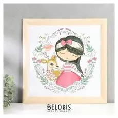 Постер дерево "Милота" 35х35 см, ясень